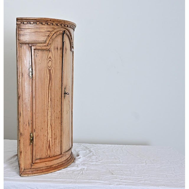Swedish 19th Century Pine Wall Mounted Corner Cabinet For Sale - Image 11 of 12
