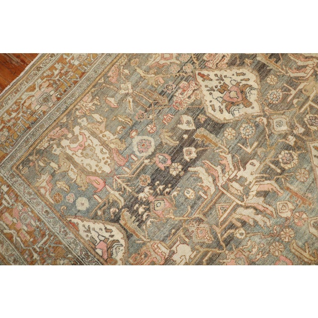 Early 20th Century Antique Persian Bibikabad Rug - 8'8" x 11'8" For Sale - Image 5 of 10