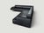 Quadra Black Leather Sectional Sofa by Poltrona Frau, 2005 For Sale - Image 11 of 18