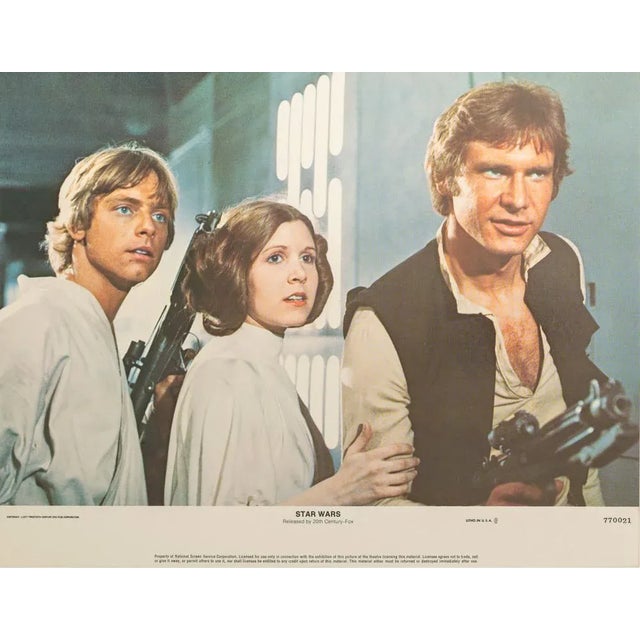 The force is strong with them\. star wars 1977 original vintage lobby card size: 28 cm x 36 cm (11 in x 14 in) an original...