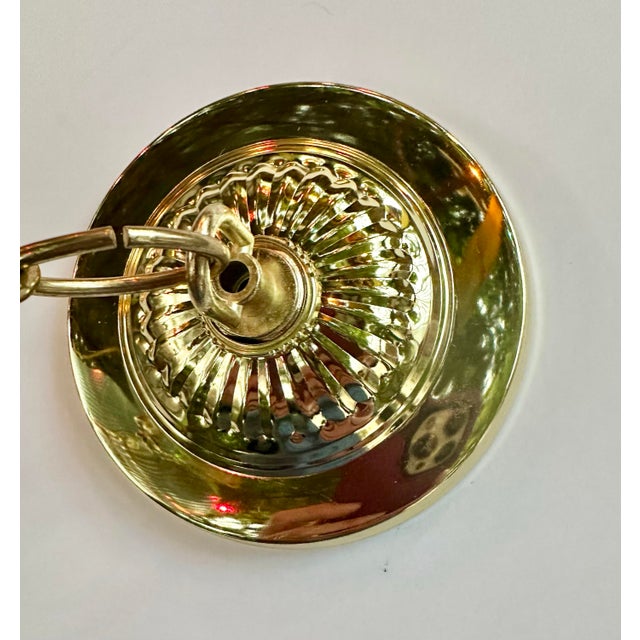 Large 1990s New Old Stock Fluted Glass Art Deco Revival Chandelier With 9 Lights For Sale - Image 12 of 12
