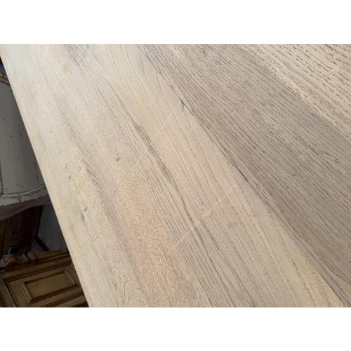 Solid Oak Farmhouse Table For Sale - Image 10 of 14