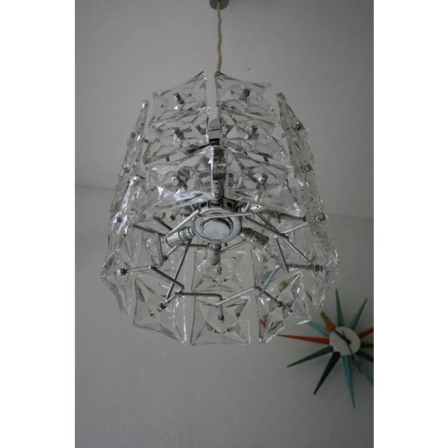 Glass Crystal Ceiling Light from Kinkeldey, 1970s For Sale - Image 7 of 13