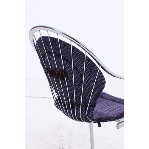 Cantilever Armchairs in Chrome by Gastone Rinaldi, Set of 2 For Sale - Image 11 of 16