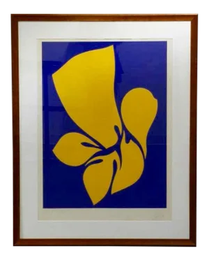 1970 Abstract Bold Screenprint by Jack Youngerman