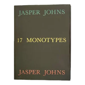 1980s Jasper Johns: 17 Monotypes Book