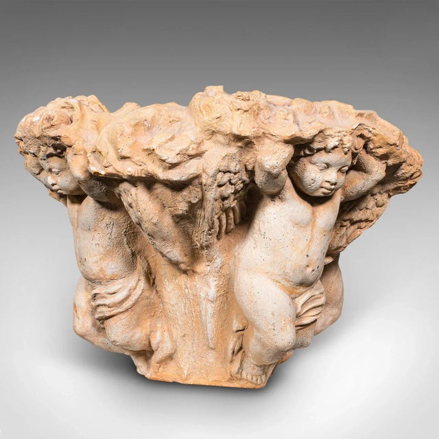 Vintage Decorative Putti Planter, Italian, Jardiniere, Cherub Figures, C.1950 For Sale - Image 12 of 12