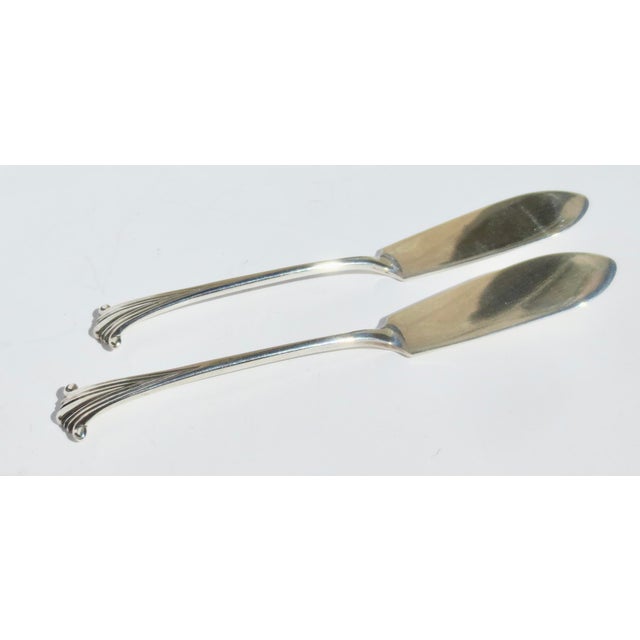 Beaux-Arts Pair of Sterling Silver Spreaders London 1895-a Pair of 2 For Sale - Image 3 of 4
