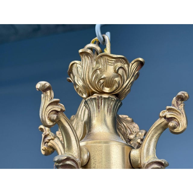 Baroque, Scroll Form Chandelier, Dore Bronze, France, 19th/20th Century For Sale - Image 16 of 17