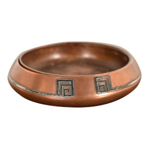 Heintz Arts & Crafts Sterling Silver on Bronze Ashtray or Catchall