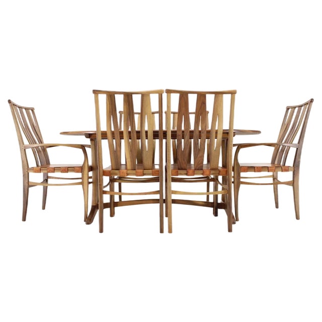 Dining Table and Chairs, 2001, Set of 7 For Sale