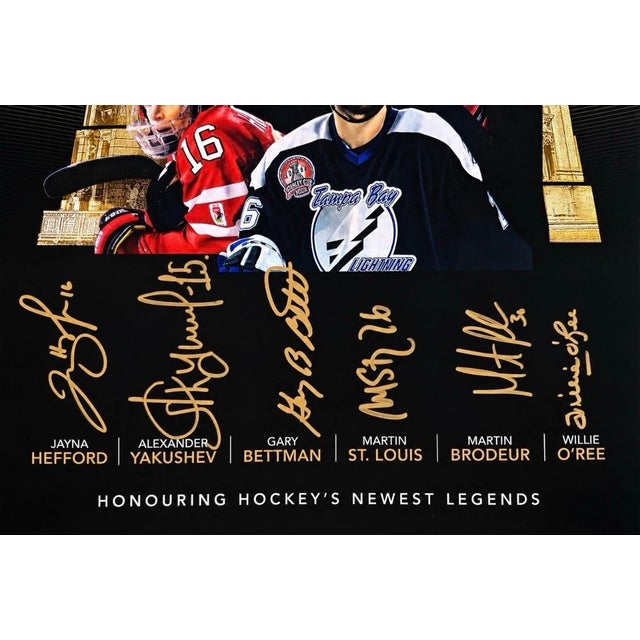 2018 Hockey Hall of Fame Induction Celebration Limited Edition Autographed Lithograph – #309 of 575 Outstanding...