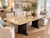Custom American-Designed 80” Delicatus Gold Granite Dining Table | Brazilian Natural Stone For Sale - Image 14 of 15