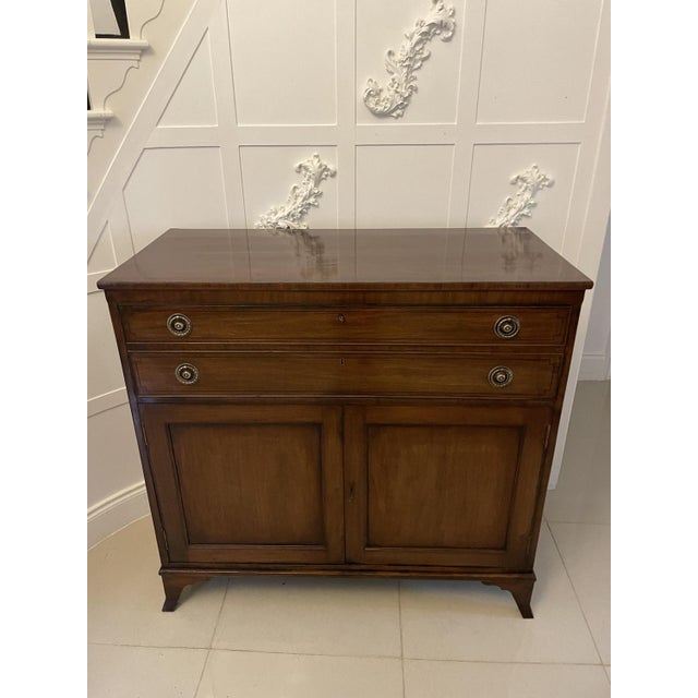 Antique George III Mahogany Secretaire Desk, 1800 For Sale - Image 18 of 18