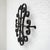 Rustic Hand-Forged Wrought Iron Wall Decor (Symmetrical Scroll & Rosette) 3D Architectural Wall Art For Sale - Image 3 of 5