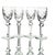Victorian Late 20th Century Waterford Powerscourt Crystal Wine Glasses - Set of Four For Sale - Image 3 of 9