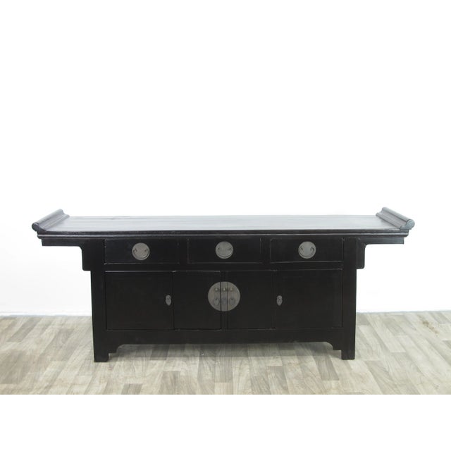 Chinese Late 19th Century Antique Beijing Altar Sideboard With Extended Top For Sale - Image 3 of 12
