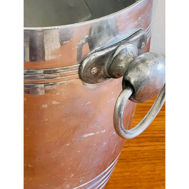 Vintage Silvered Metal Moet & Chandon Champagne Bucket by Argit, 1950s For Sale - Image 10 of 18