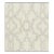 Sample - The House of Scalamandré Damascus Embroidery Fabric, Alabaster For Sale