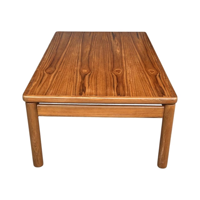 Vintage Danish Modern Solid Wood Coffee Table For Sale - Image 11 of 12