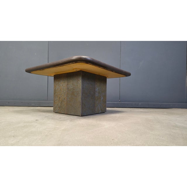 Triangular Coffee Table attributed to Paul Kingma, 1980s, in Very Good conditions. Designed 1970 to 1979