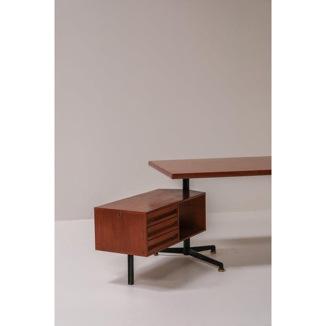 T95 Executive Desk by Osvaldo Borsani for Tecno, Italy, 1956 For Sale - Image 12 of 15