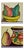Vintage Hand Painted Ceramic Trivets Made in Italy - A Pair For Sale