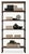 Rustic European Rh Dutch Industrial Reclaimed Elm & Steel Shelving, 40¼"w For Sale - Image 3 of 3