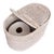 Artifacts Rattan Oval Double Tissue Roll Box in White Wash For Sale