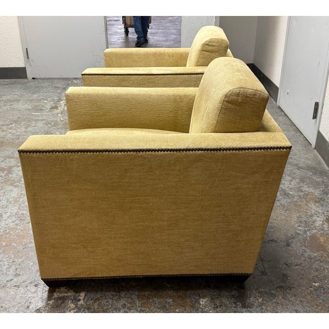 Baker Furniture Company Baker Furniture Manhattan Lounge Armchairs, Pair For Sale - Image 4 of 12