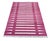 Not Yet Made - Made To Order Handmade Cotton Rug Vegetable Dyed Raspberry Pink & White Striped Dhurrie - 6'x9' For Sale - Image 9 of 11