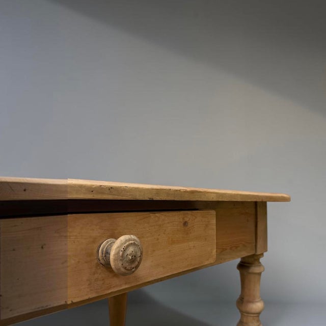 Beige French Farmhouse Pine Table For Sale - Image 8 of 13