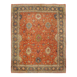 Pasargad DC Rust Persian Antique Tabriz Rug