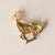 Modern Vintage 14k Gold Diamond Deer Brooch Pin For Sale - Image 3 of 5