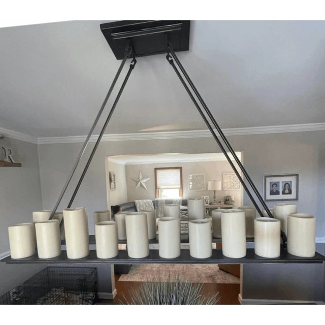 Overall: 39"W 14.25"D Min Height: 37" (excluding all extension rods) Max Height: 89" (including all extension rods) Good...