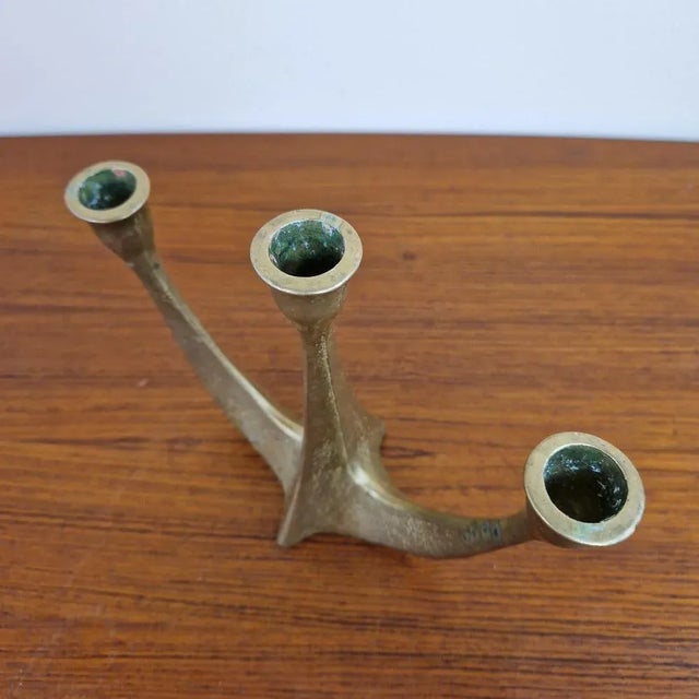 Metal Brutalist Candleholder from Gilde Handwerk, 1950s For Sale - Image 7 of 9