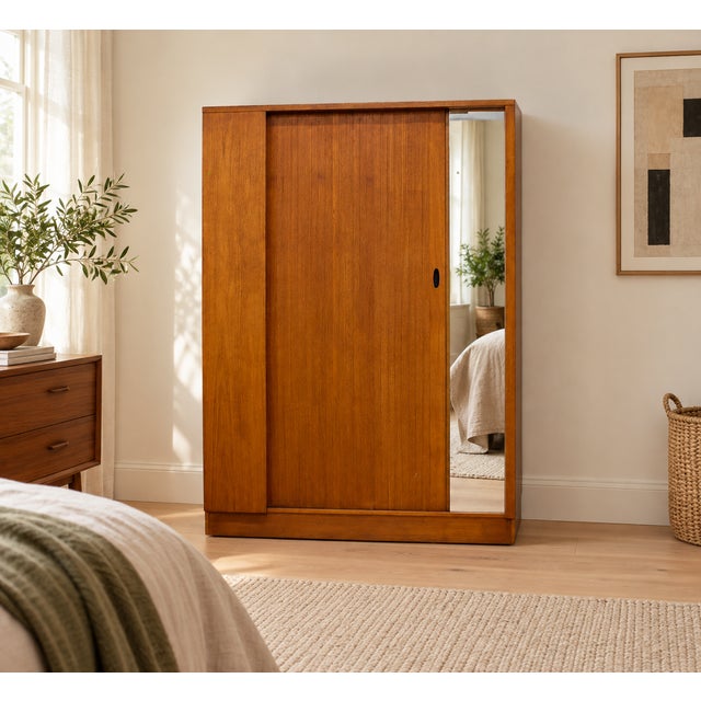 Mid-Century Modern Vintage Teak Double Door Wardrobe from Austinsuite, 1960s For Sale - Image 3 of 13