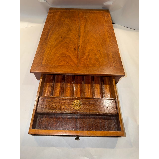 Early 19th Century Connecticut Portable Lap Desk With Drawer For Sale - Image 10 of 12