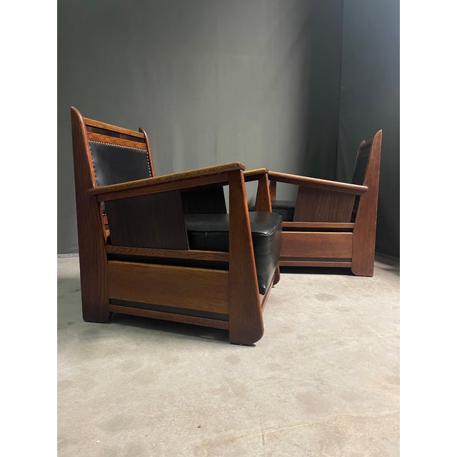 1930s Vintage Haagse School Lounge Chairs, 1930, Set of 2 For Sale - Image 5 of 18