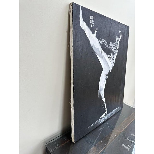 Mid 20th Century Vintage Oil on Canvas, David Bowie For Sale - Image 5 of 5