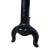Antique Heavy Cast Iron Loop Top Fireplace Andirons Fire Dogs Pair Early 1900s For Sale - Image 13 of 17