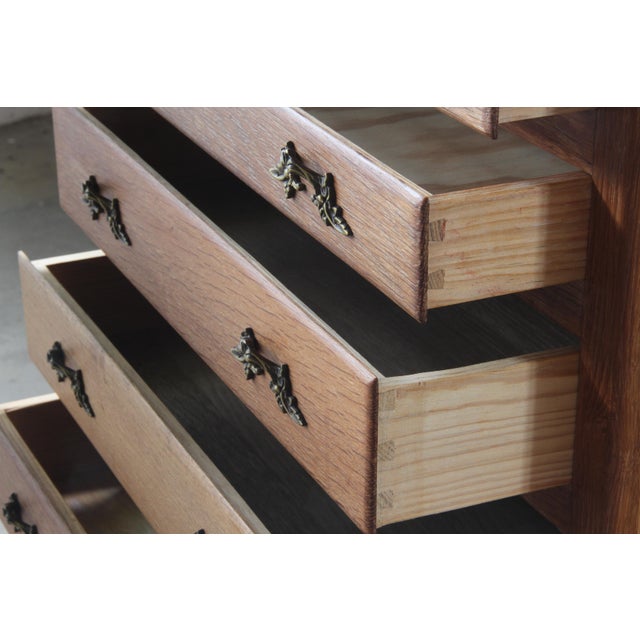 Danish Bedside Table in Oak, 1960s For Sale - Image 12 of 18