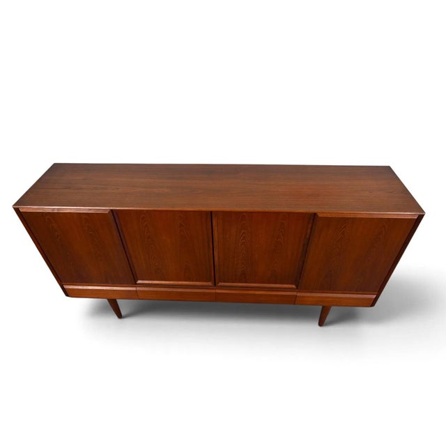 1960s Vejle Stole Møbelfabrik Danish Teak Highboard For Sale - Image 12 of 13