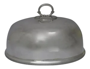 19th Century Silverplate Meat Dome by SILBER & FLEMING LTD
