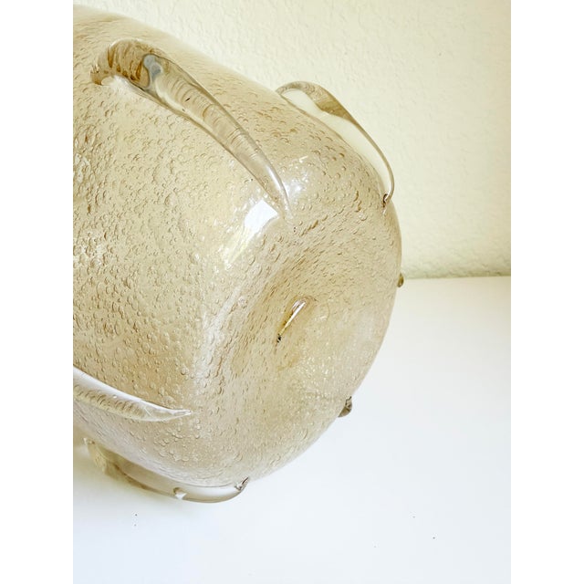 14" Murano Champagne Ribbon Vase, Attributed, Mid 20th Century For Sale - Image 15 of 15