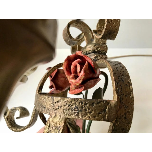 French Wrought Iron Sconce, 1920s For Sale - Image 4 of 9