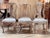 Set of six 18th Century Gustavian Swedish Side chairs – each one different. All having a tall back with carved detail,...