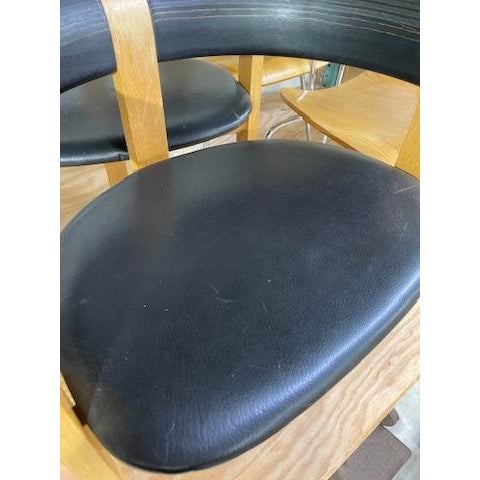Black Magnus Olesen 4551 & 4545 Chair and Stool Set For Sale - Image 8 of 15