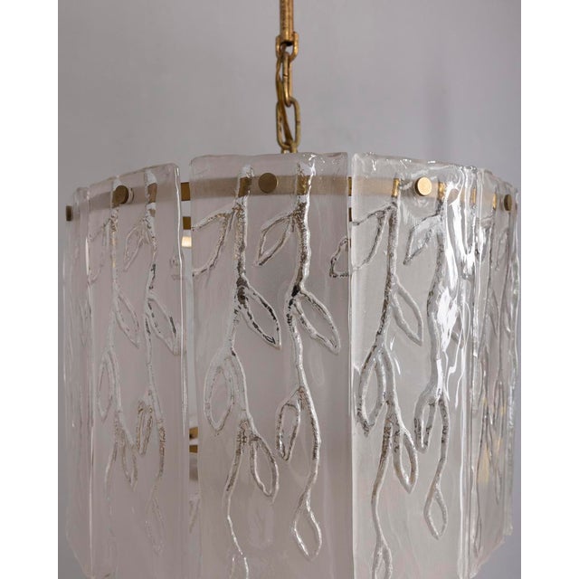 Metal Vintage Italian Murano Glass Chandelier, 1960s For Sale - Image 7 of 11