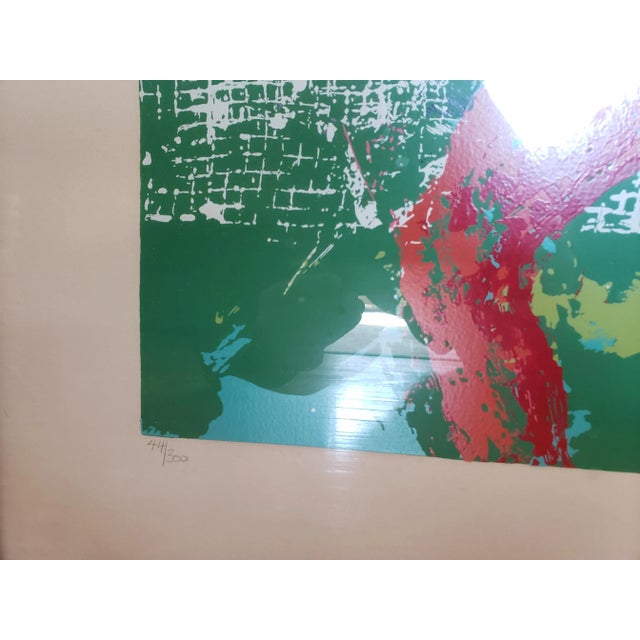 Mid-Century Modern 1974 "Men's Doubles" Leroy Neiman Sport Signed Serigraph, Framed For Sale - Image 3 of 4